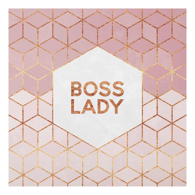 schöne Bilder Boss Lady Sechsecke Rosa