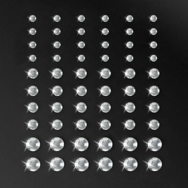 60 x Strasssteine Set - Kristalle Klein und Groß