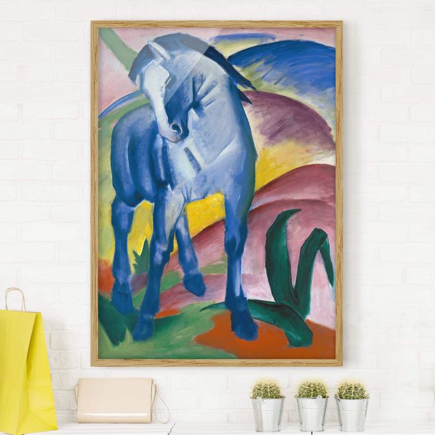 Expressionistische Gemälde Franz Marc - Blaues Pferd