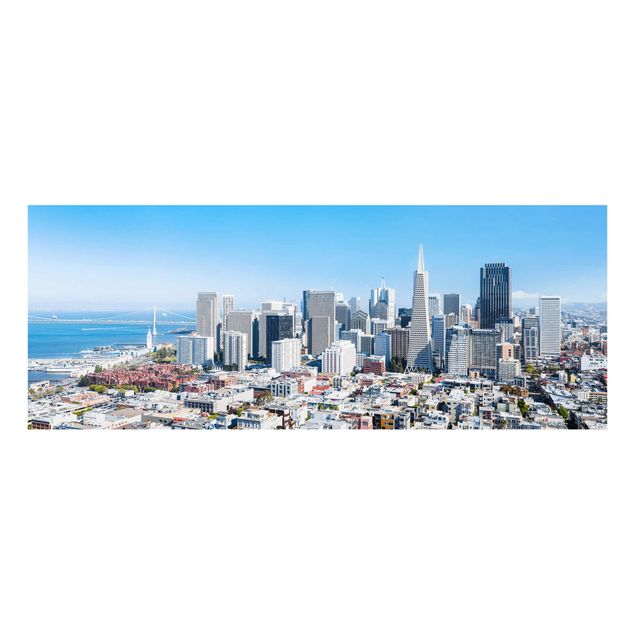 Glasbild - San Francisco Skyline - Panorama