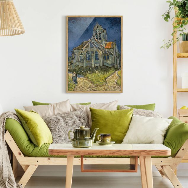 Moderne Bilder mit Rahmen Vincent van Gogh - Kirche Auvers-sur-Oise