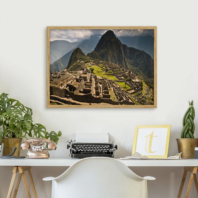 Natur Bilder mit Rahmen Machu Picchu