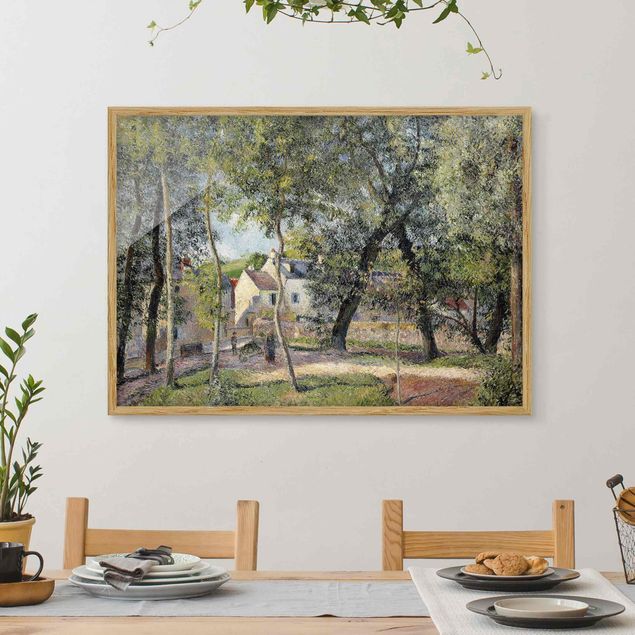 Impressionistische Gemälde Camille Pissarro - Landschaft bei Osny