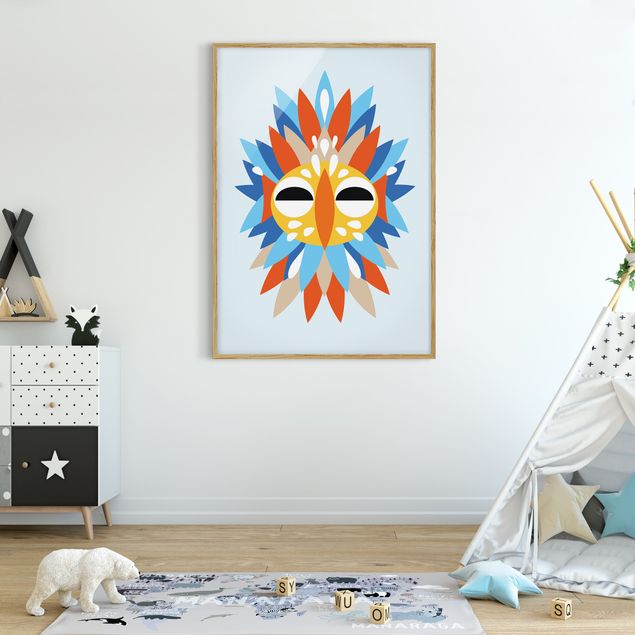 MUAH Collage Ethno Maske - Papagei