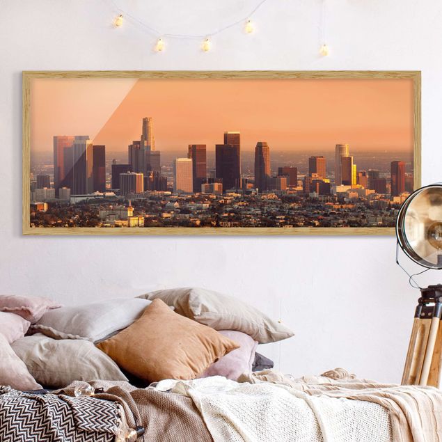 Moderne Bilder mit Rahmen Skyline of Los Angeles