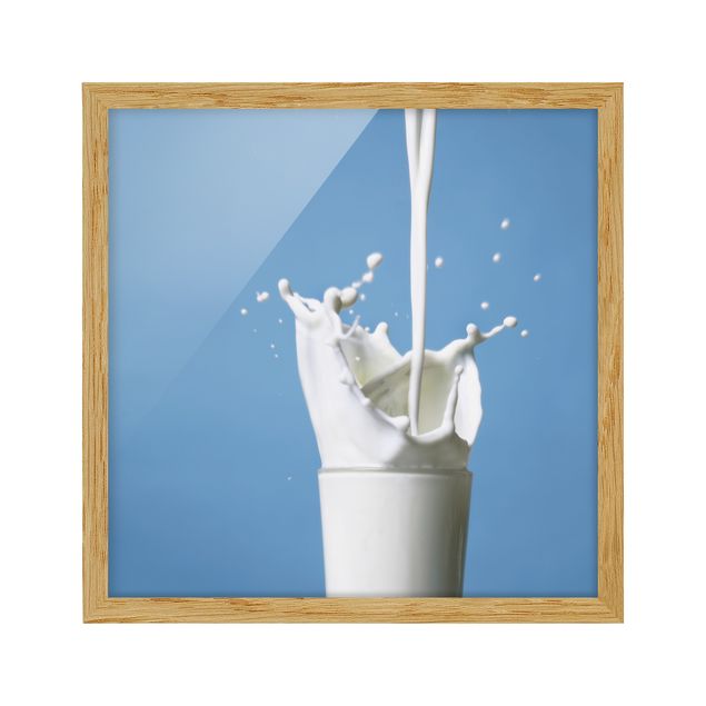 Bild mit Rahmen - Milk - Quadrat 1:1