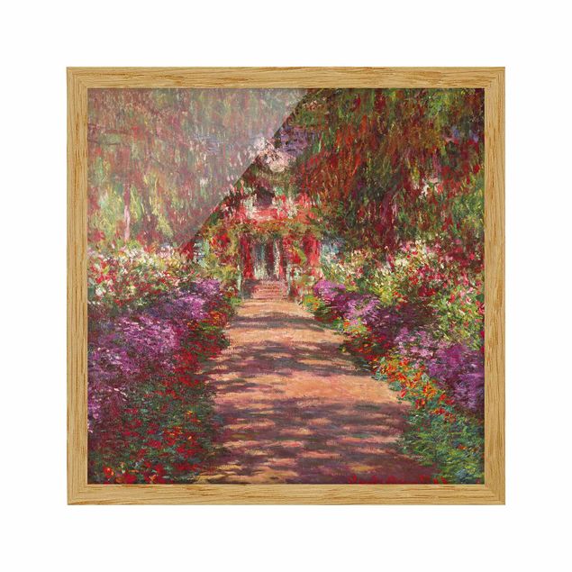 Claude Monet Bilder Claude Monet - Weg in Monets Garten in Giverny