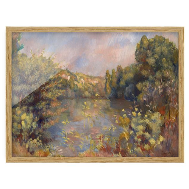 Natur Bilder mit Rahmen Auguste Renoir - Landschaft mit See