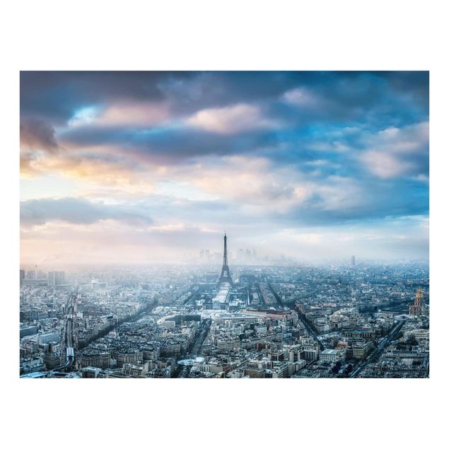 Glasbild - Winter in Paris - Querformat 4:3