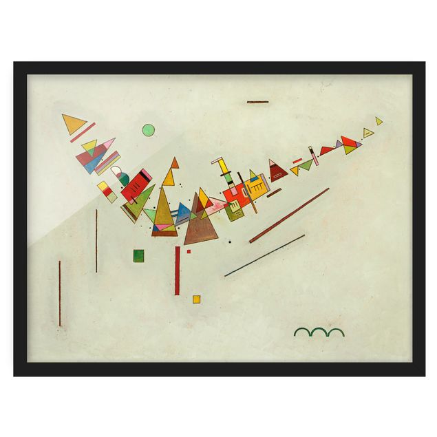 Bild mit Rahmen - Wassily Kandinsky - Winkelschwung - Querformat 3:4