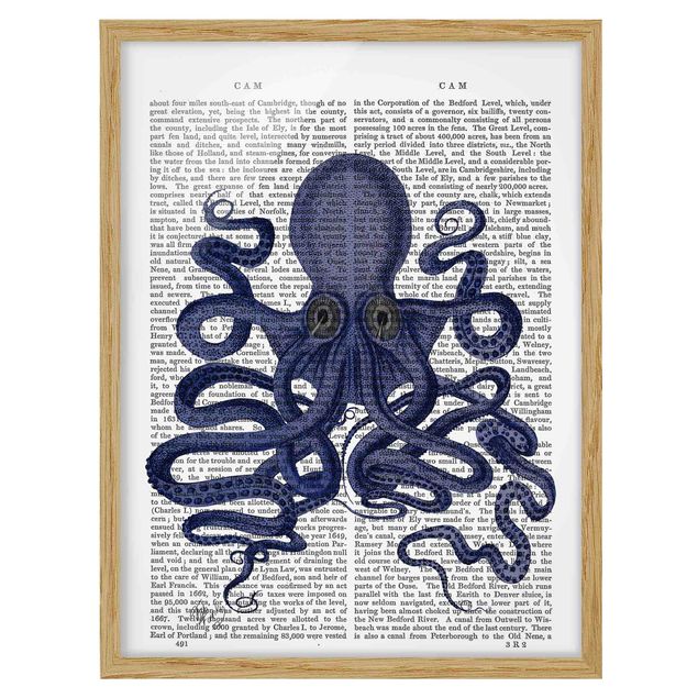 Wandbilder Tierlektüre - Oktopus