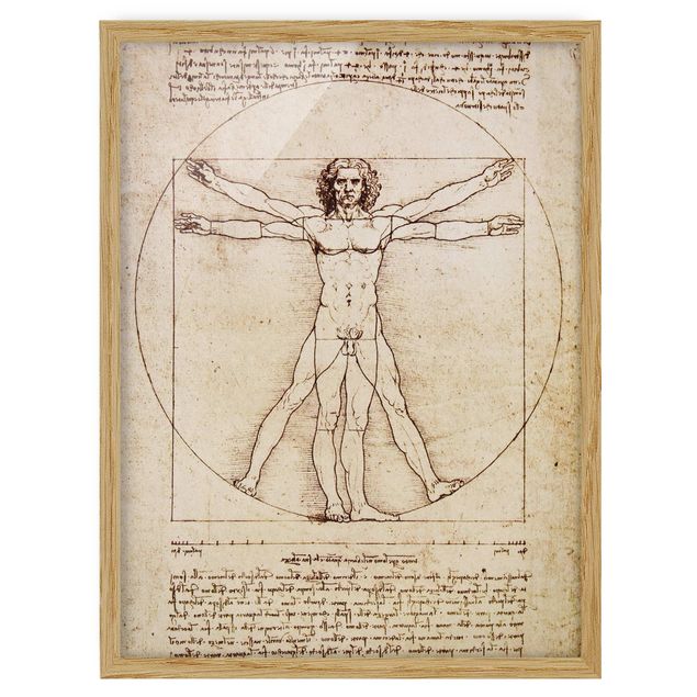 Moderne Bilder mit Rahmen Da Vinci