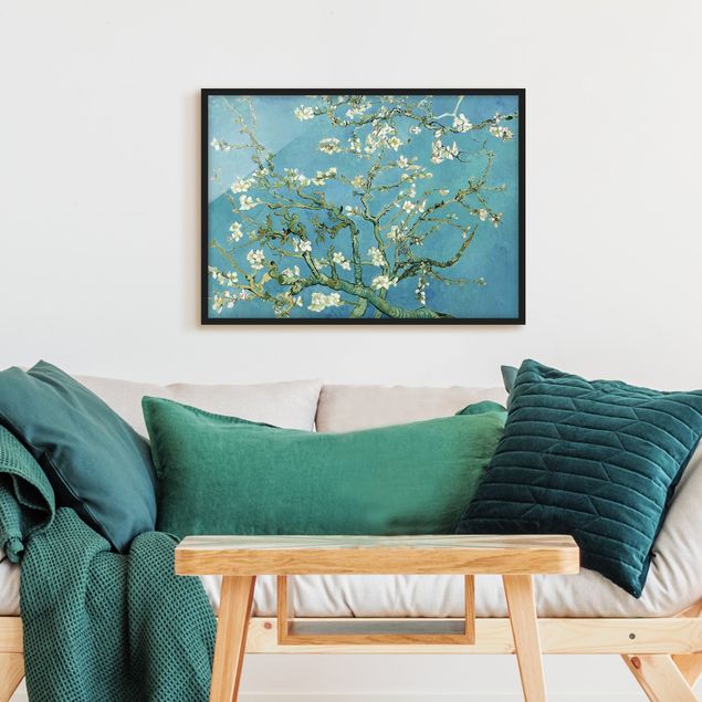 Bild mit Rahmen - Vincent van Gogh - Mandelblüte - Querformat 3:4