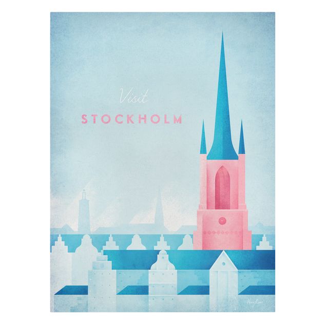 Leinwandbilder Reiseposter - Stockholm