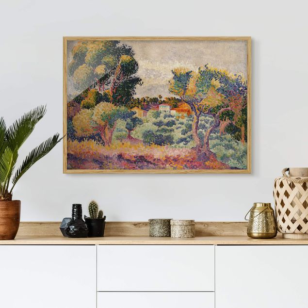 Moderne Bilder mit Rahmen Henri Edmond Cross - Eukalyptus und Olivenhain