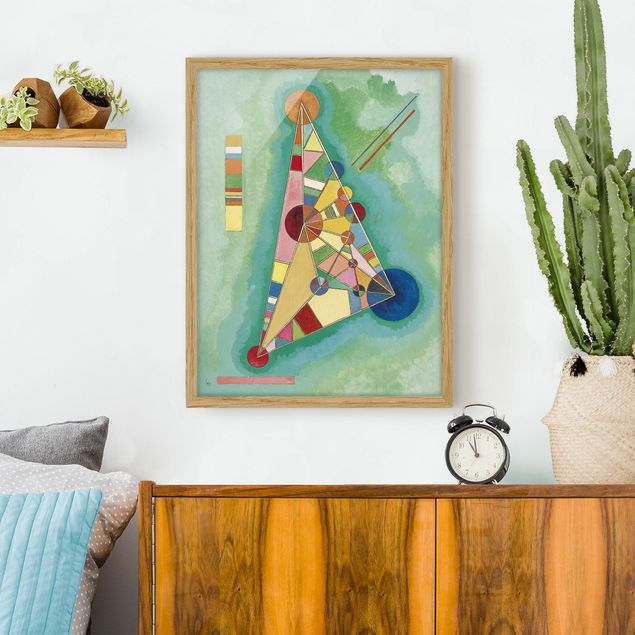 Kunstdrucke mit Rahmen Wassily Kandinsky - Dreieck