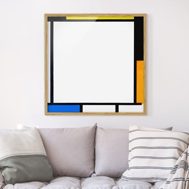 Kunstdrucke mit Rahmen Piet Mondrian - Komposition II