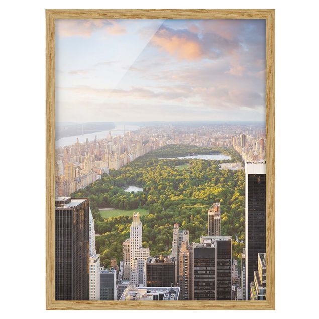 Wandbilder mit Rahmen Blick über den Central Park