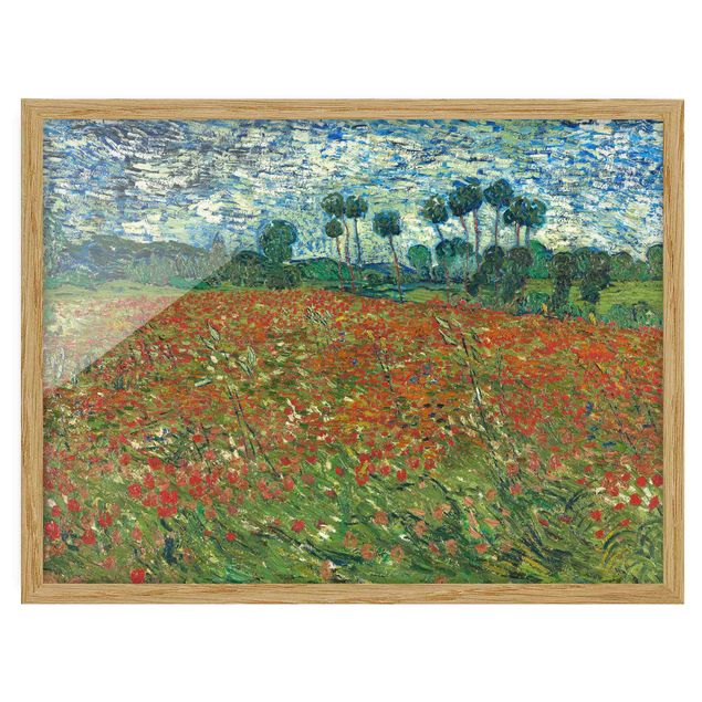 Bilder gerahmt Blumen Vincent van Gogh - Mohnfeld