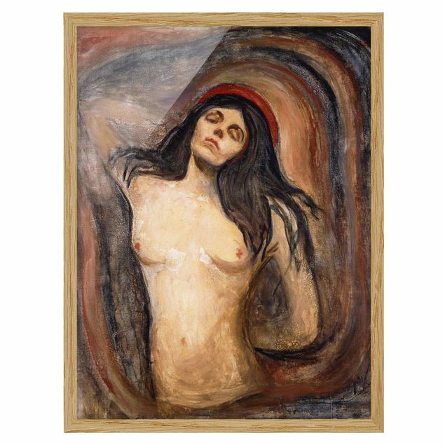 Moderne Bilder mit Rahmen Edvard Munch - Madonna