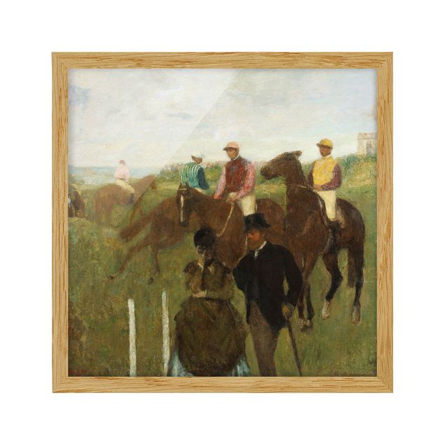 Degas Bilder Edgar Degas - Jockeys auf Rennbahn