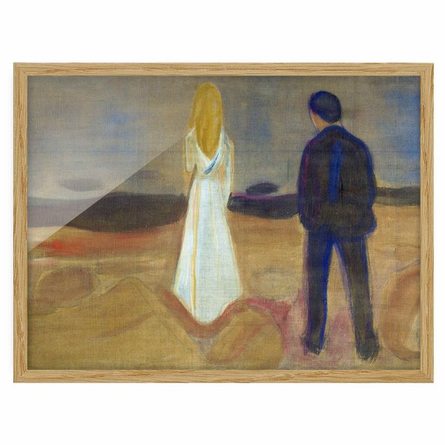 Moderne Bilder mit Rahmen Edvard Munch - Zwei Menschen