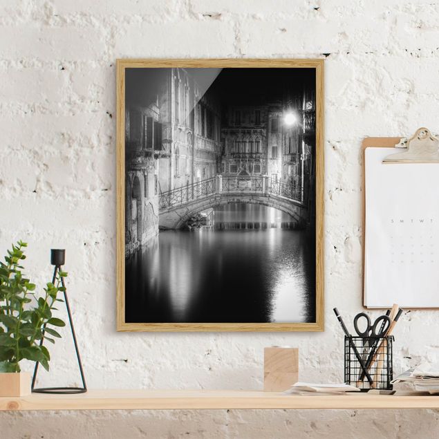 Moderne Bilder mit Rahmen Brücke Venedig