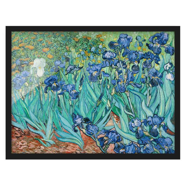 Bild mit Rahmen - Vincent van Gogh - Iris - Querformat 3:4
