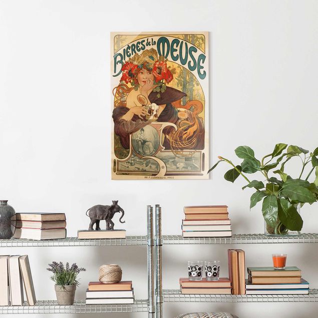 Bilder Jugendstil Alfons Mucha - Plakat für La Meuse Bier