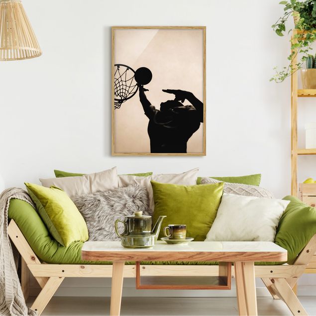 Wandbilder mit Rahmen Basketball