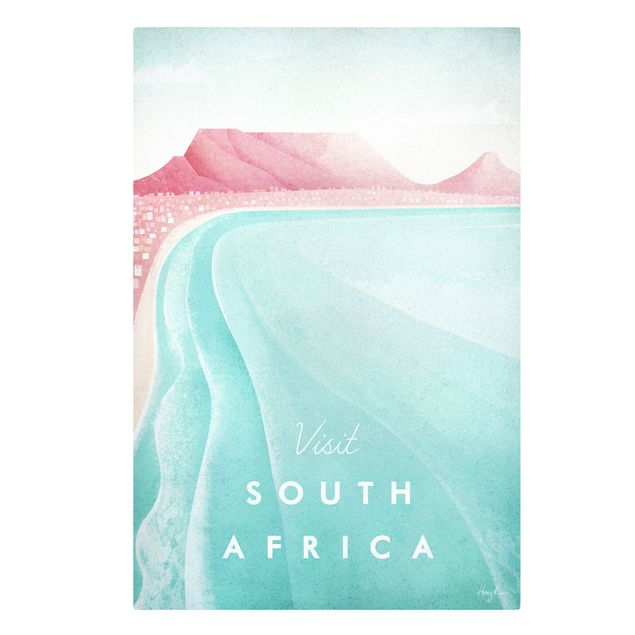 Leinwandbild - Reiseposter - Südafrika - Hochformat 3:2