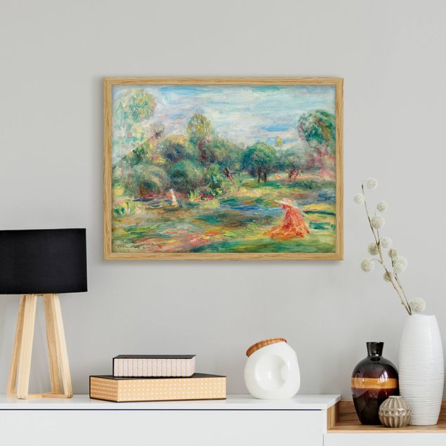 Kunstdrucke mit Rahmen Auguste Renoir - Landschaft bei Cagnes