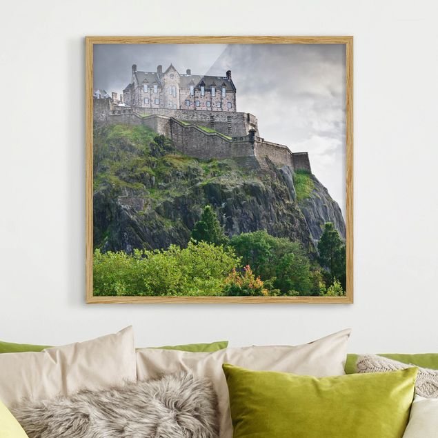Natur Bilder mit Rahmen Edinburgh Castle