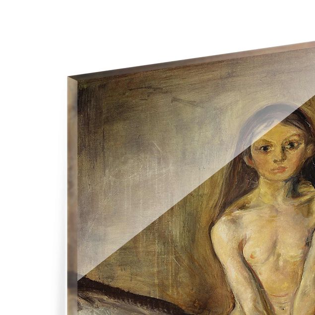 Glasbild - Edvard Munch - Pubertät - Hochformat 4:3
