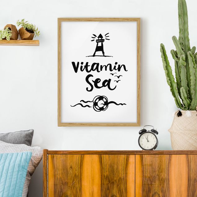 Sprüche Bilder mit Rahmen Vitamin Sea