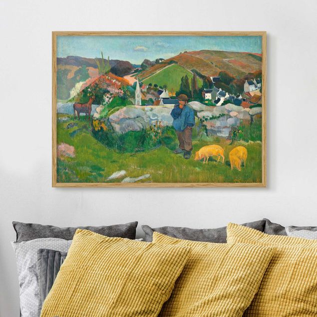 Impressionistische Gemälde Paul Gauguin - Der Schweinehirt