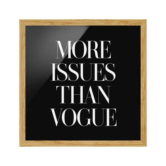 Wandbilder mit Rahmen More issues than Vogue