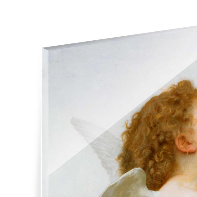 Glasbild - William Adolphe Bouguereau - Der erste Kuss - Querformat 3:4