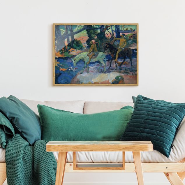 Moderne Bilder mit Rahmen Paul Gauguin - Die Flucht