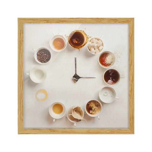 Bild mit Rahmen - Coffee Time - Quadrat 1:1