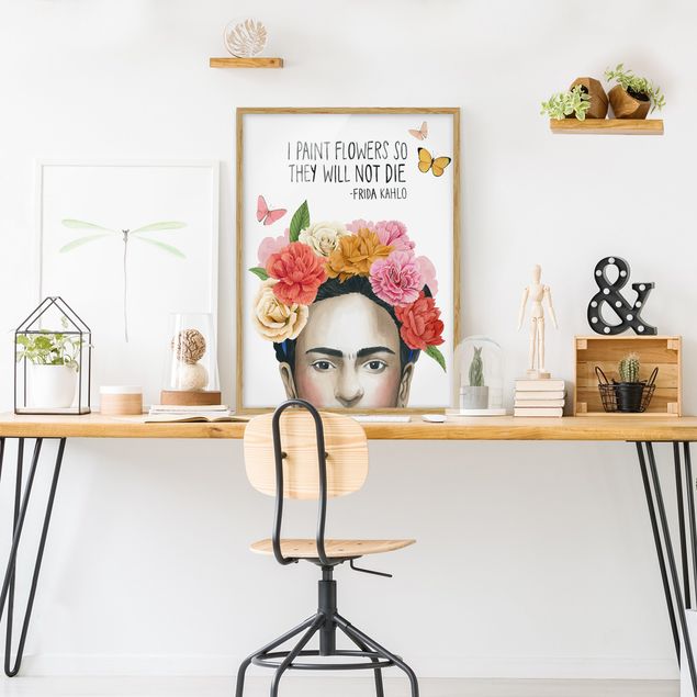 Blumen Bilder mit Rahmen Fridas Gedanken - Blumen