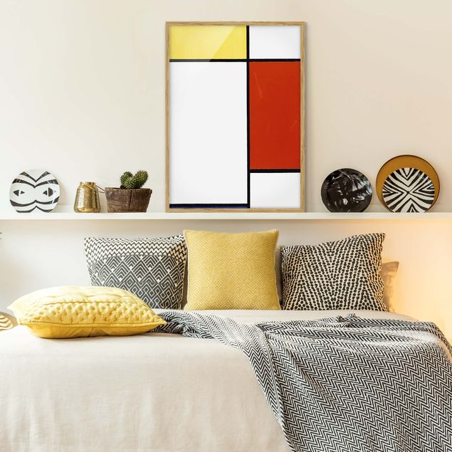Moderne Bilder mit Rahmen Piet Mondrian - Komposition I