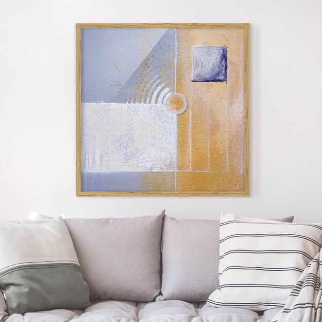 Abstrakte Bilder mit Rahmen Pastel for your room