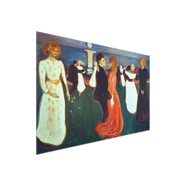 Glasbilder XXL Edvard Munch - Der Tanz des Lebens