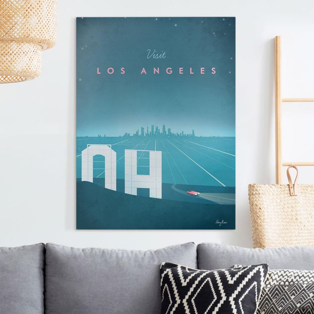 Leinwandbilder Städte Reiseposter - Los Angeles