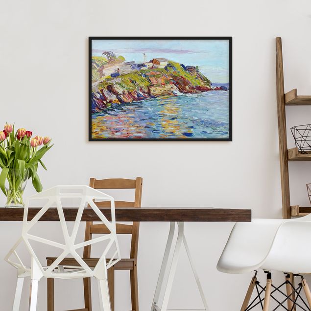 Bild mit Rahmen - Wassily Kandinsky - Bucht Rapallo - Querformat 3:4