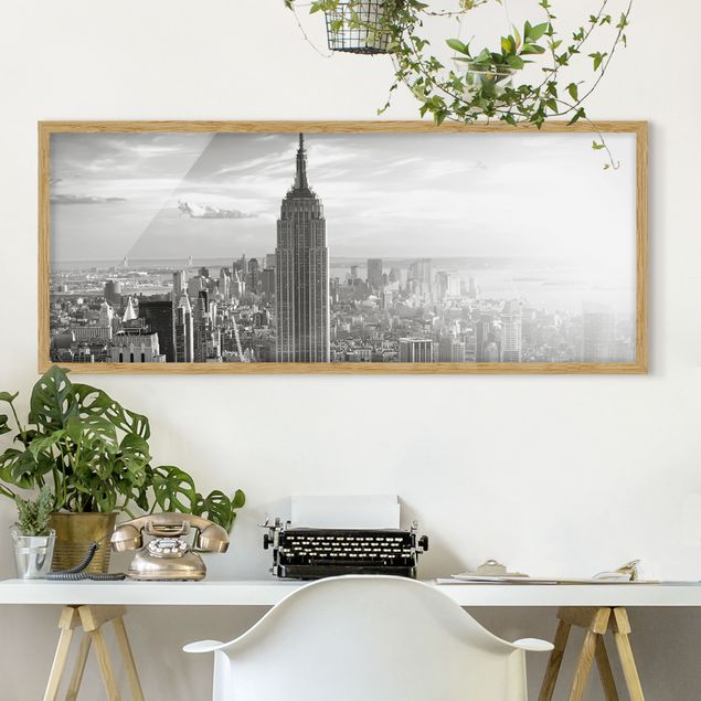 Moderne Bilder mit Rahmen Manhattan Skyline