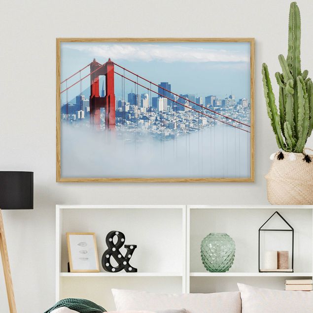 Moderne Bilder mit Rahmen Good Morning San Francisco!