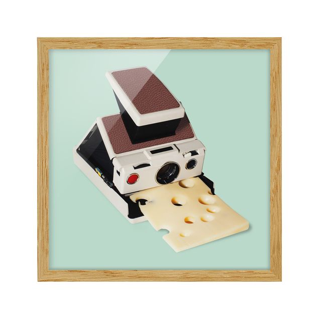 Bilder mit Rahmen Kamera mit Käse
