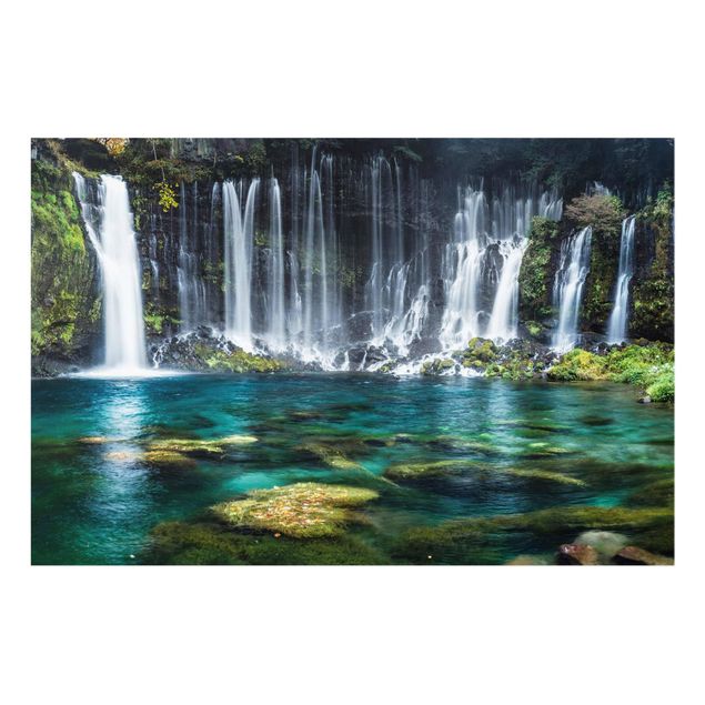 Glasbild - Shiraito Wasserfall - Querformat 3:2